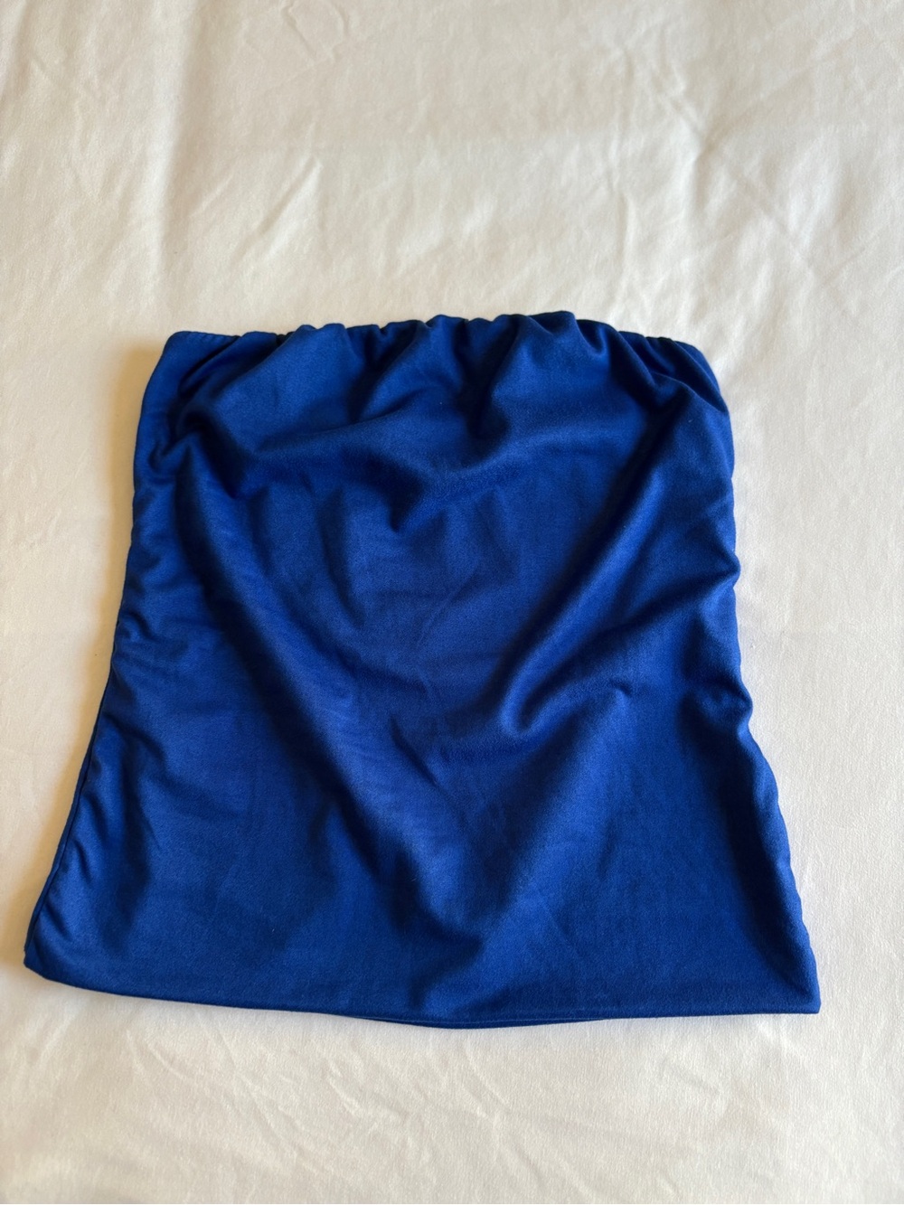 Jova Royal Blue Buttery Soft Double Lined Tube Top Casual Everyday